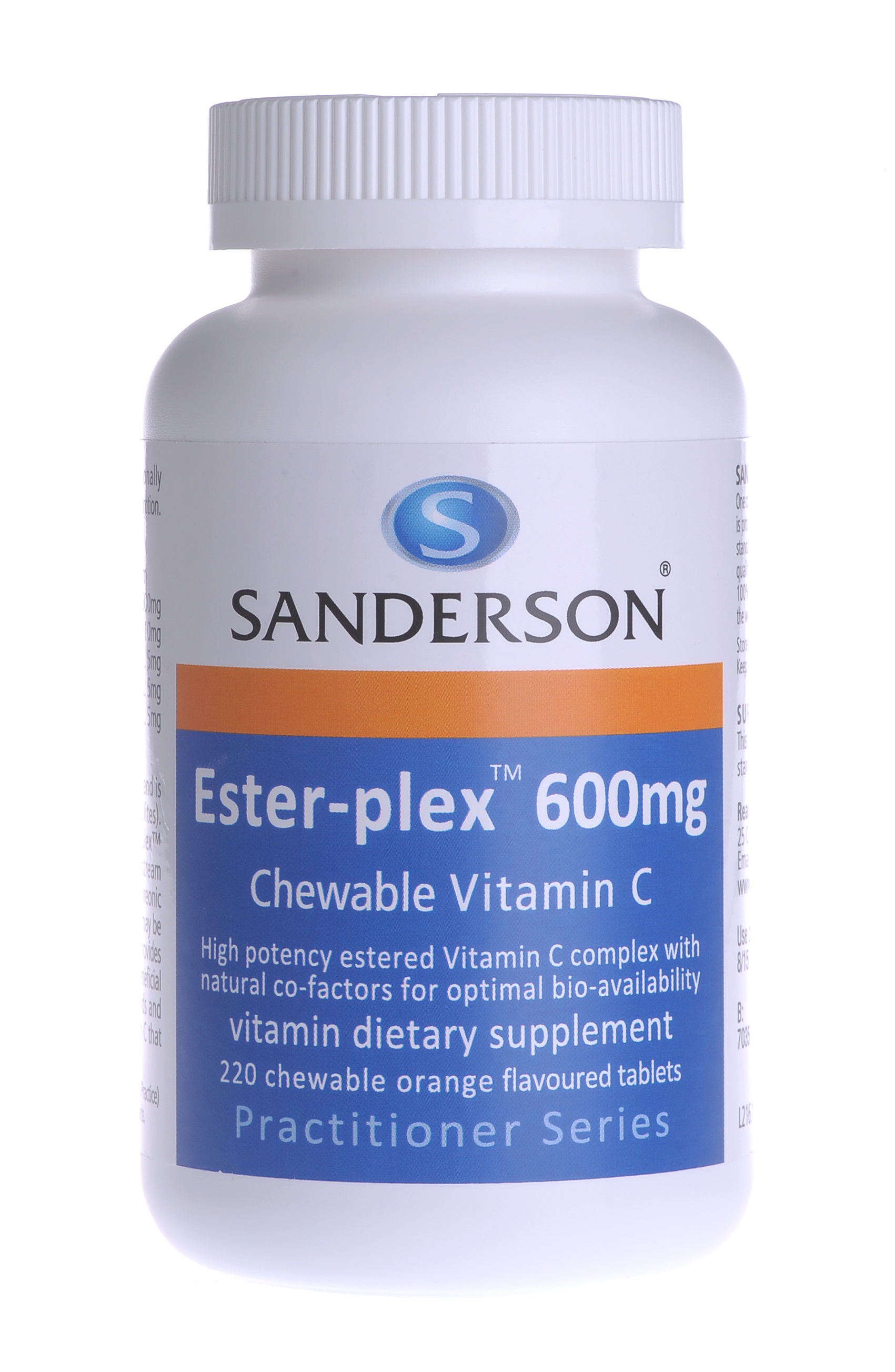 Sanderson Vitamin C Ester-Plex 600mg 220 Chewables